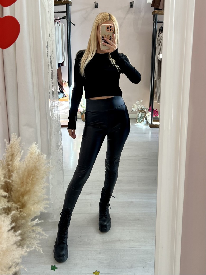 Leggings PELLE neri