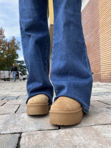 Stivaletti bassi imbottiti CAMMELLO 2