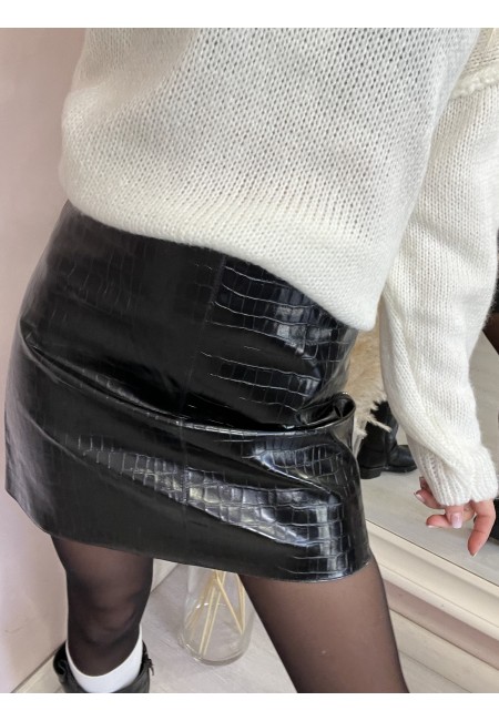 Gonna simil pelle COCCO nera