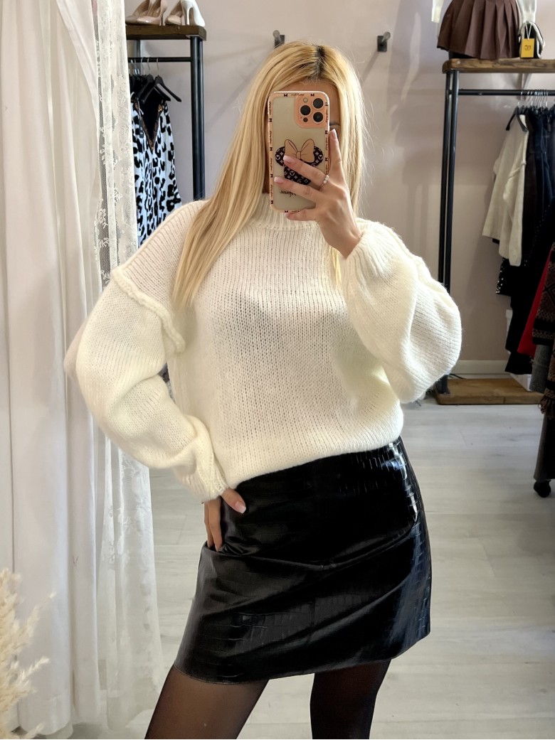 Gonna simil pelle COCCO nera