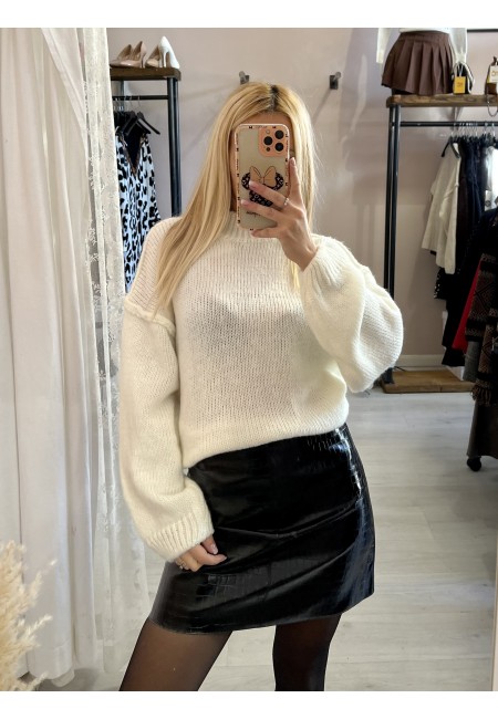 Gonna simil pelle COCCO nera