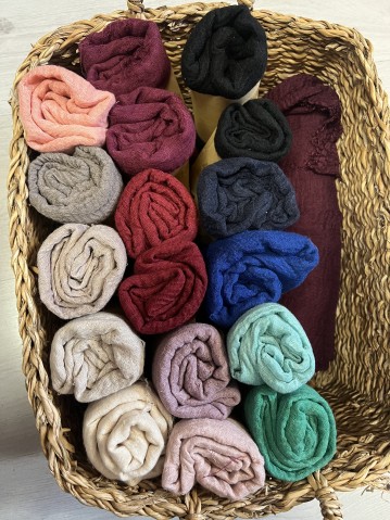 Sciarpina foulard viscosa e cotone