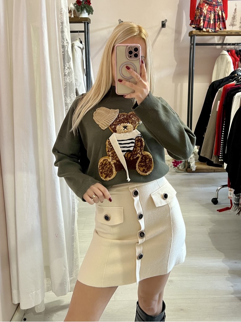 Gonna MATILDE bottoni burro