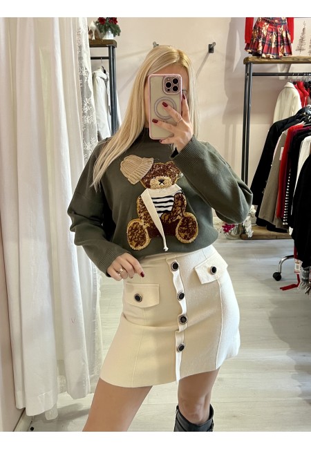 Gonna MATILDE bottoni burro