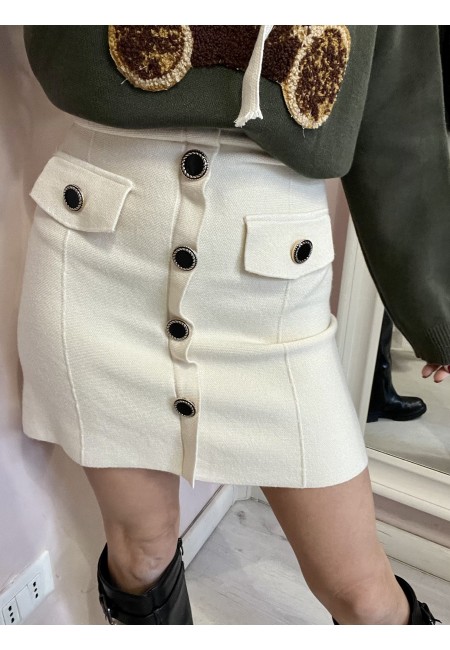 Gonna MATILDE bottoni burro