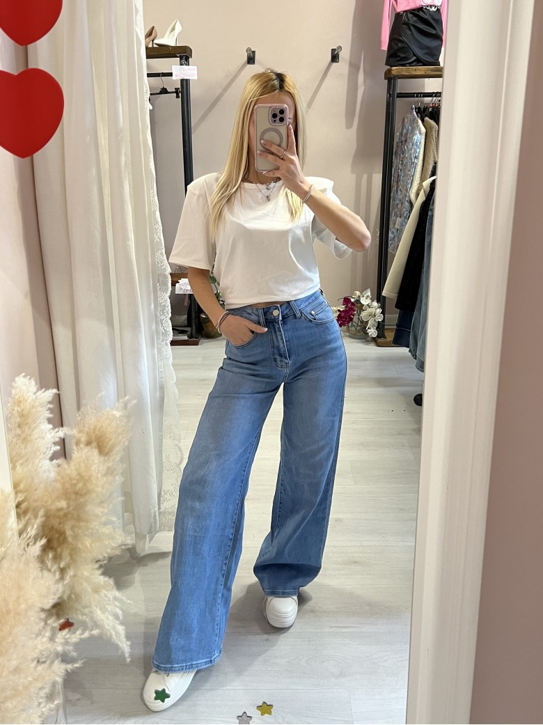 Maglia t shirt SPALLINE bianca