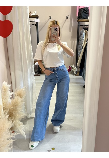 Maglia t shirt SPALLINE bianca