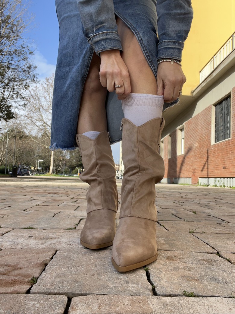 Stivali camperos TEXANI beige