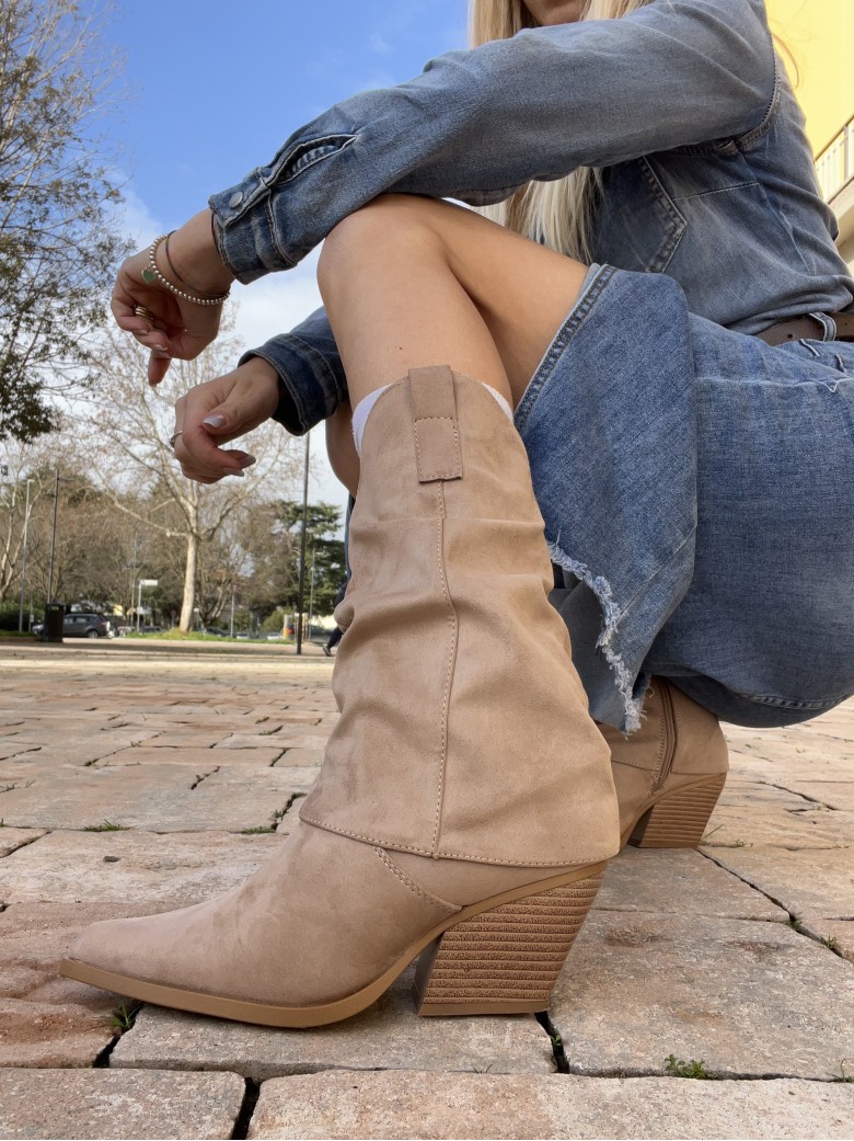 Stivali camperos TEXANI beige