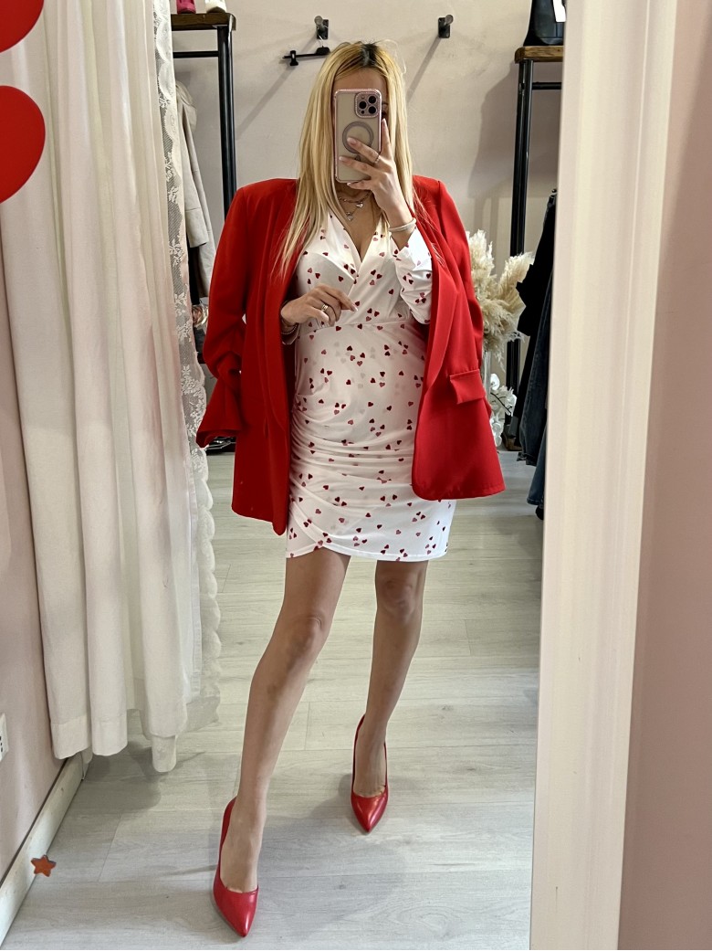 Vestito CUORICINI bianco