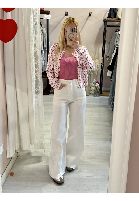 Jeans BIANCHI a palazzo SOFI