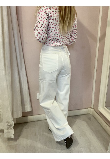 Jeans BIANCHI a palazzo SOFI