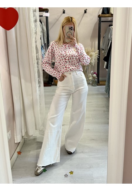 Jeans BIANCHI a palazzo SOFI