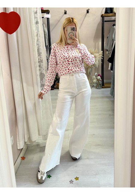 Jeans BIANCHI a palazzo SOFI