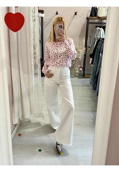 Jeans BIANCHI a palazzo SOFI