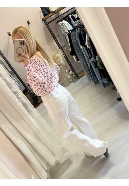 Jeans BIANCHI a palazzo SOFI