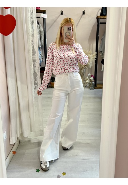 Jeans BIANCHI a palazzo SOFI