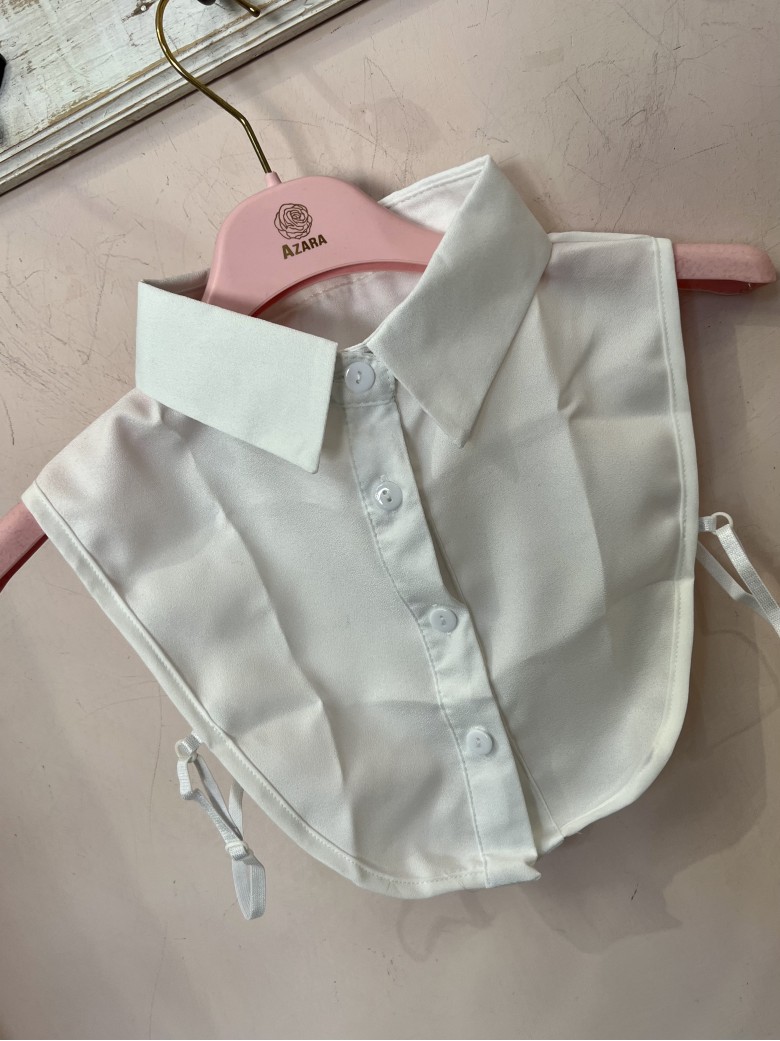 Colletto finta camicia bianco