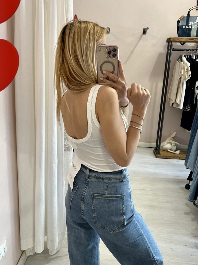 Body a canotta a costine