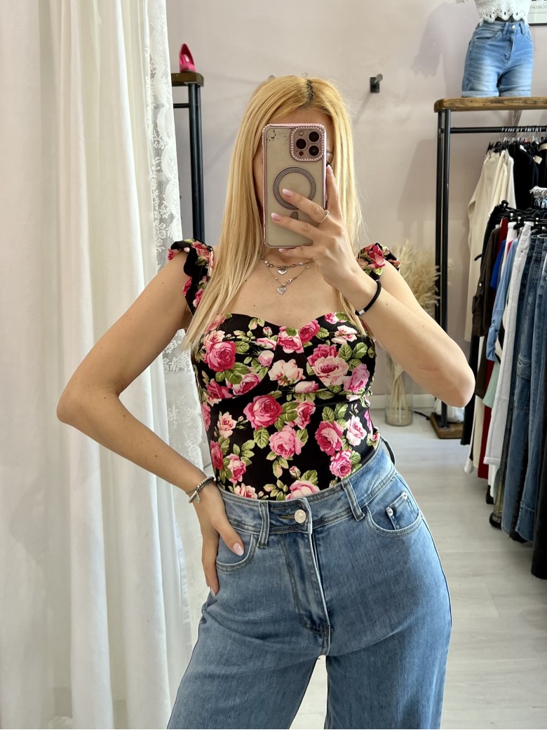 Body corpetto fiorellini