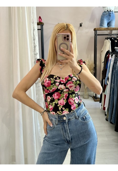 Body corpetto fiorellini