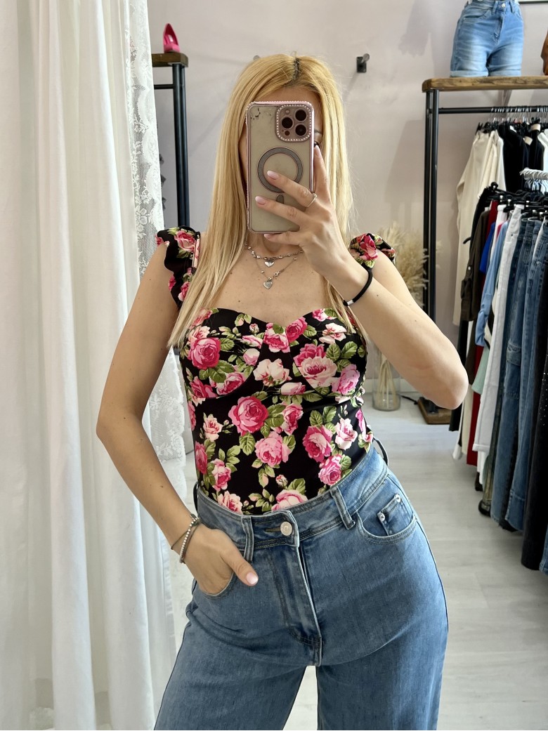 Body corpetto fiorellini