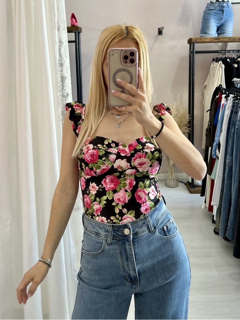 Body corpetto fiorellini