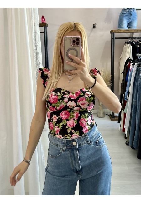 Body corpetto fiorellini