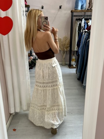 Body scollato marrone 2