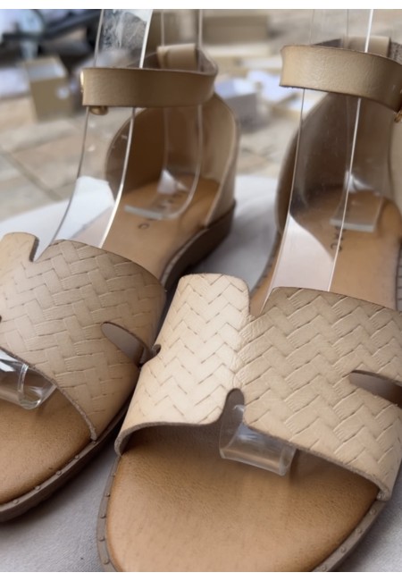 Sandali bassi H beige