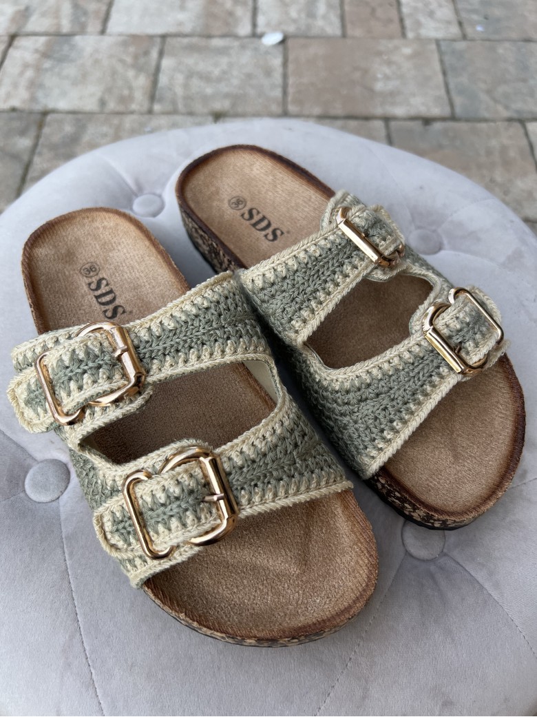 Ciabatte birk all'uncinetto