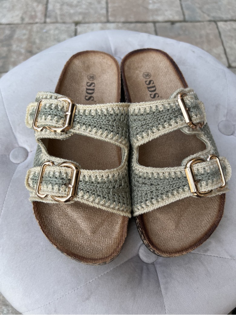 Ciabatte birk all'uncinetto