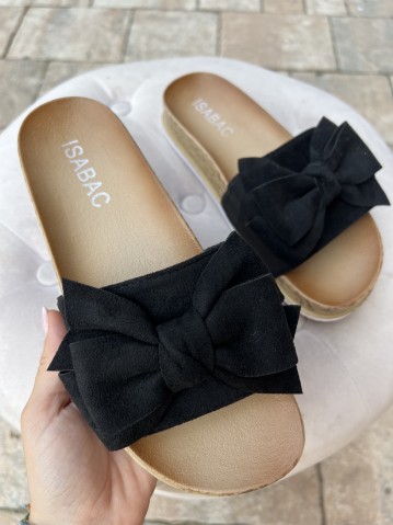 Ciabatte fiocco black 2