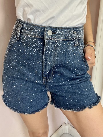 Shorts di jeans STRASS