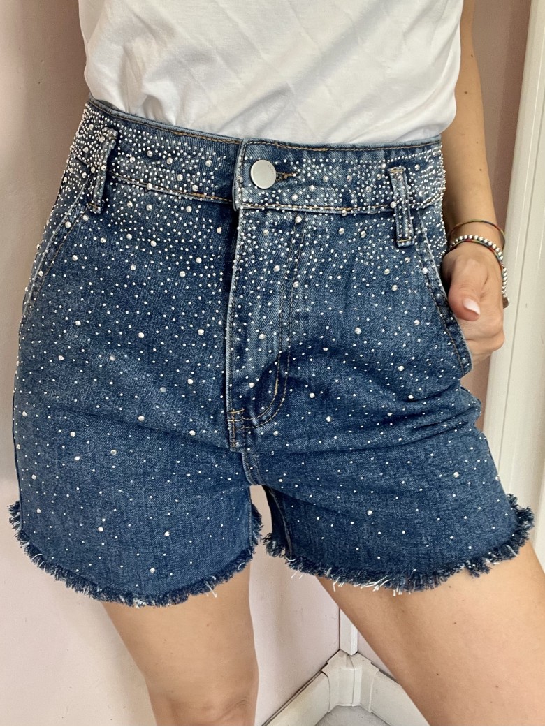 Shorts di jeans STRASS