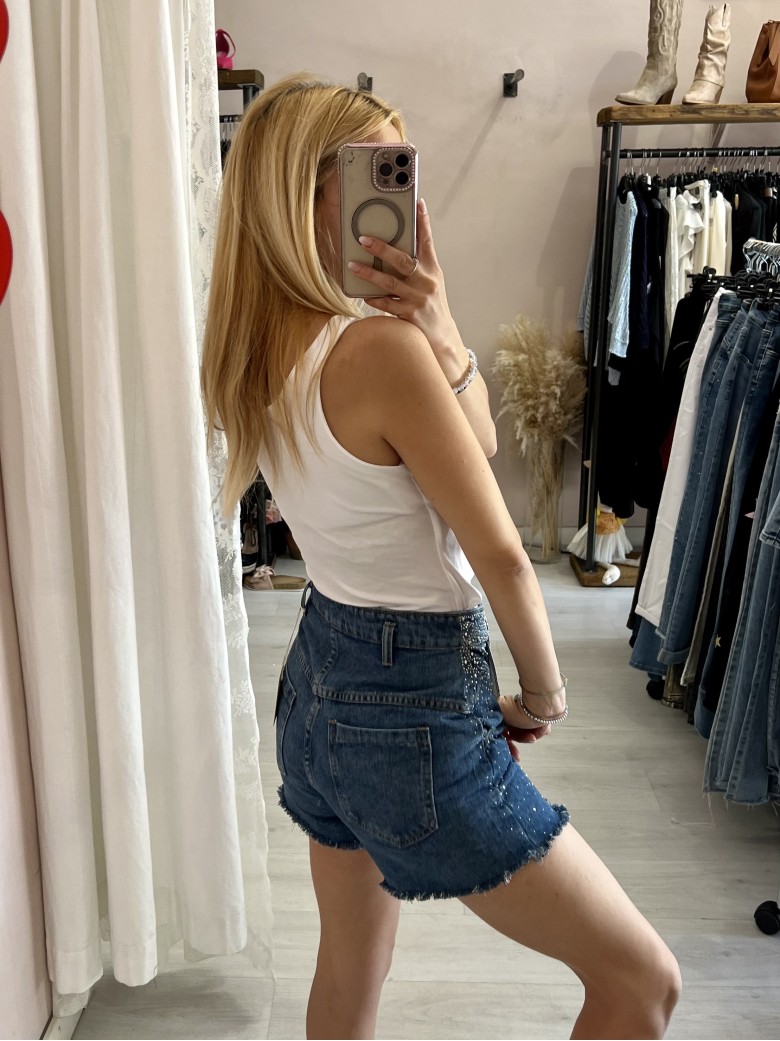 Shorts di jeans STRASS