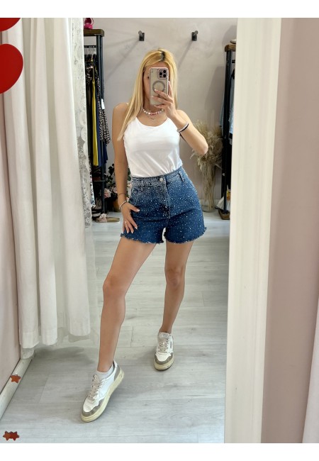 Shorts di jeans STRASS