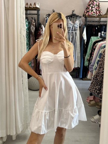 Vestito doll corto BIANCO 2