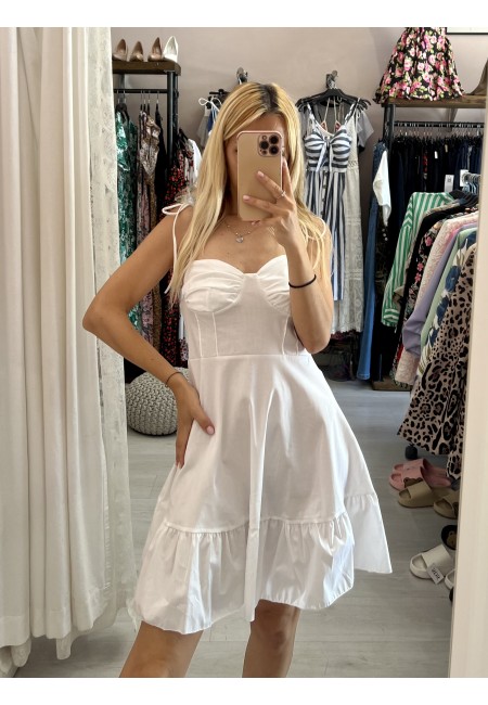 Vestito doll corto BIANCO