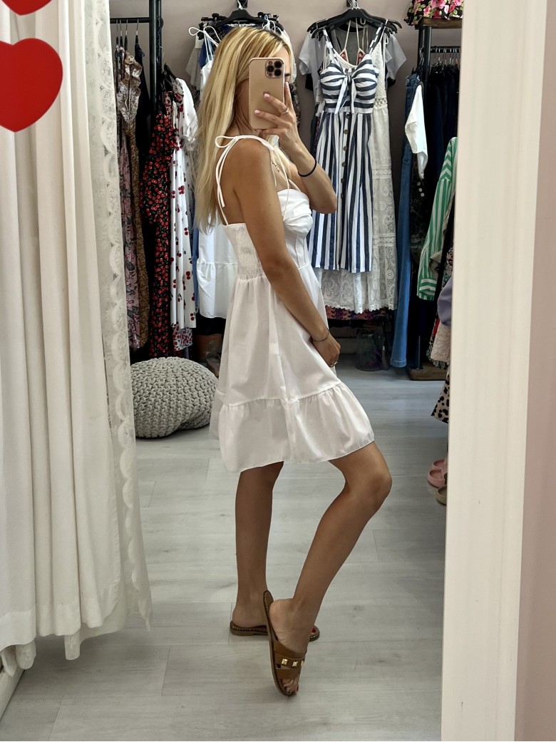 Vestito doll corto BIANCO