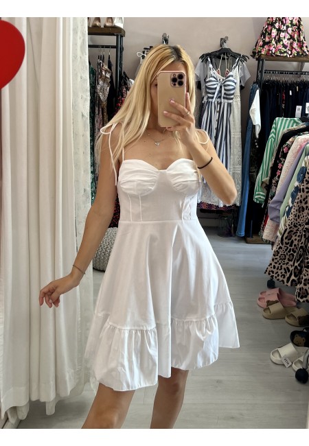 Vestito doll corto BIANCO