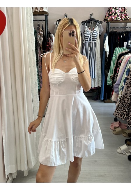 Vestito doll corto BIANCO