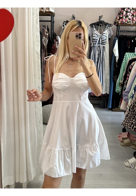 Vestito doll corto BIANCO