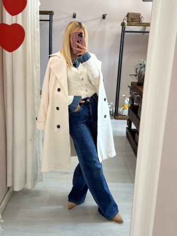 Trench lungo panna 2