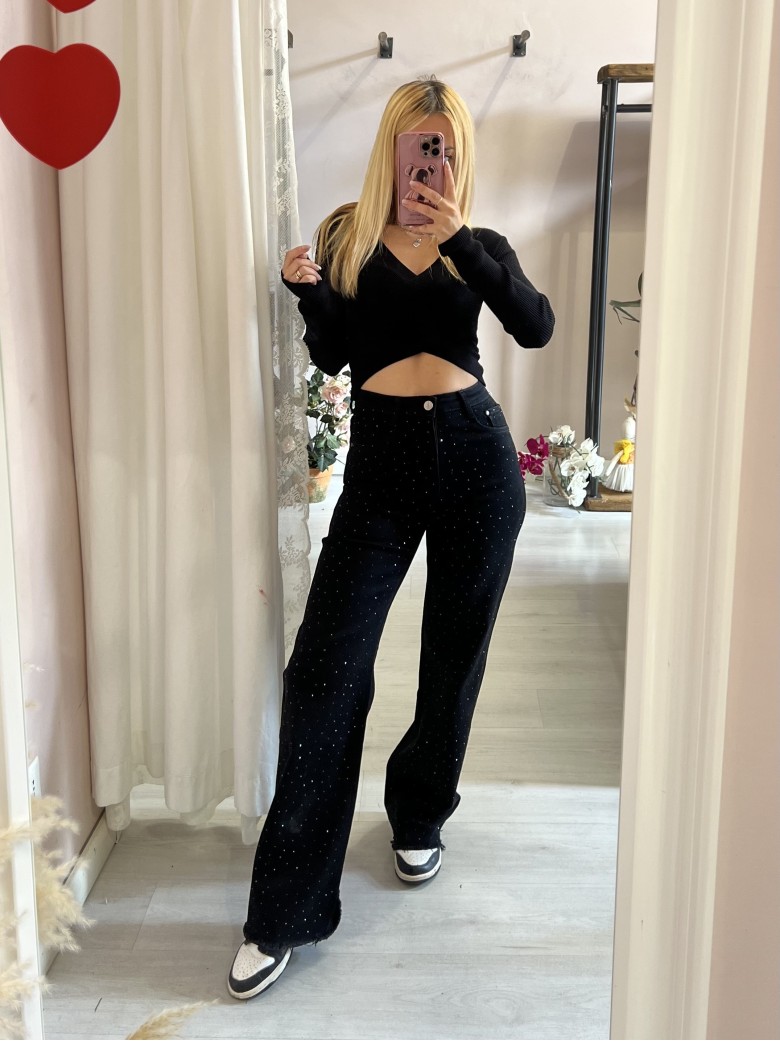 Jeans strass NERI