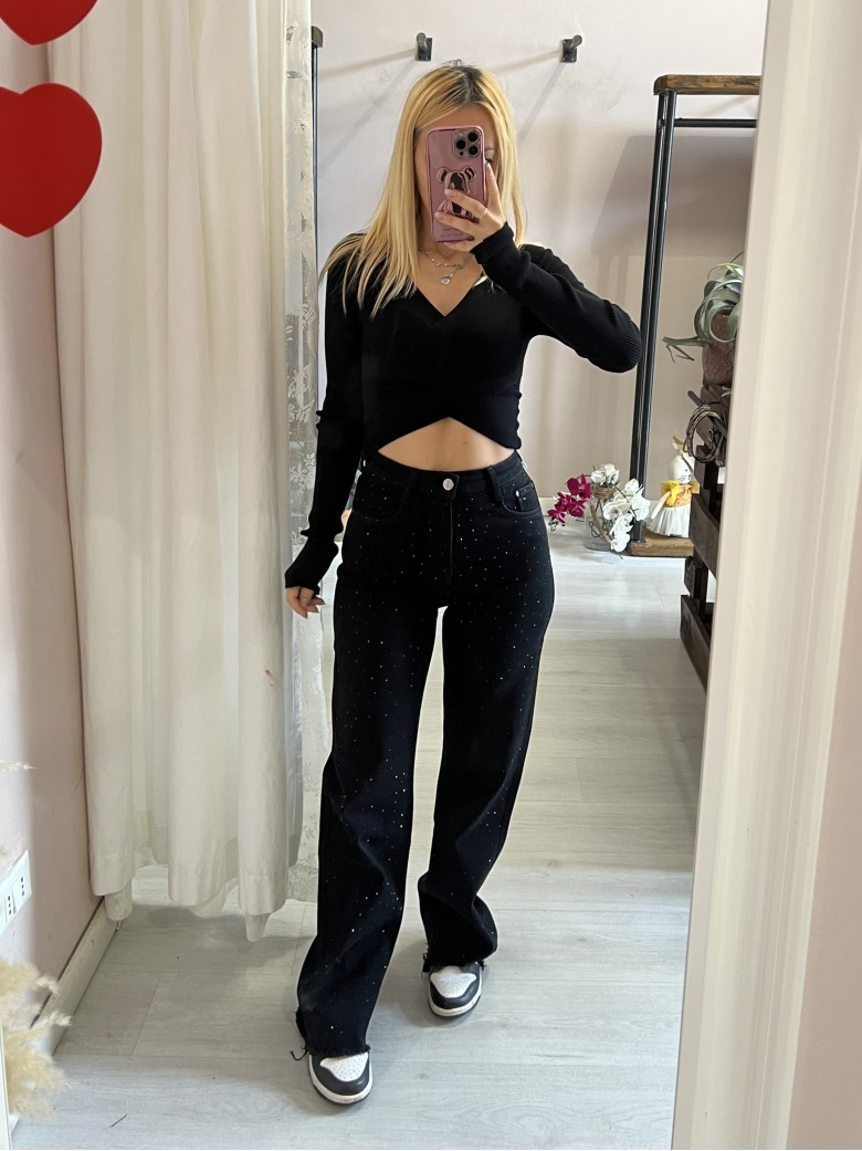 Jeans strass NERI