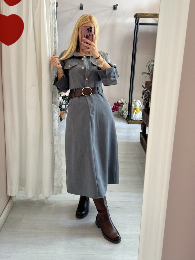 Vestito lungo OFFICE grigio