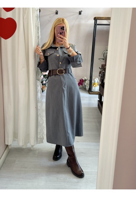 Vestito lungo OFFICE grigio