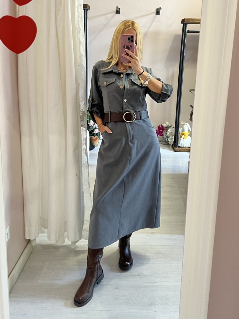 Vestito lungo OFFICE grigio