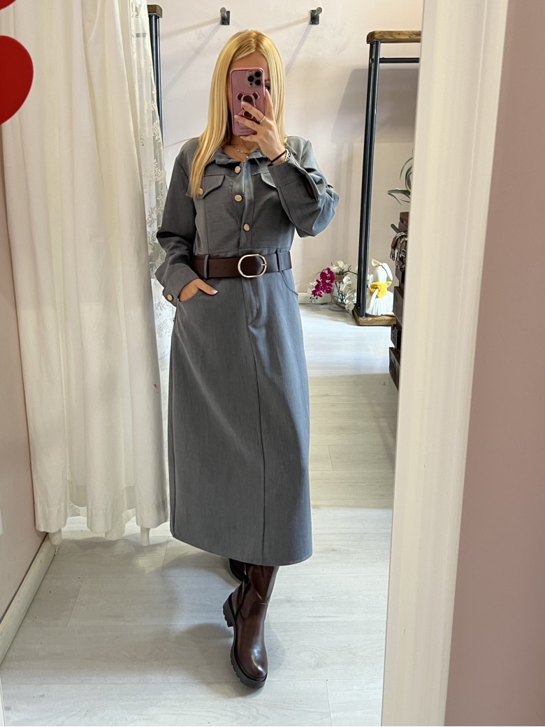 Vestito lungo OFFICE grigio
